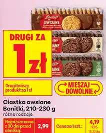 Biedronka Ciastka owsiane Bonitki oferta