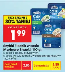 Biedronka Szybki śledzik w sosie Marinero Snack! oferta