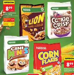 Biedronka Płatki śniadaniowe Nestlé, 375 g: Cookie Crisp, Lion, Cini Minis oferta