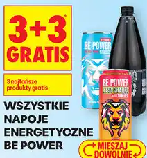 Biedronka Wszystkie napoje energetyczne Be Power oferta