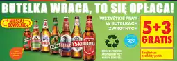 Biedronka Piwa w butelkach zwrotnych (Królewskie, Kasztelan, Żywiec, Żubr, Harnaś, Tyskie, Warka) oferta