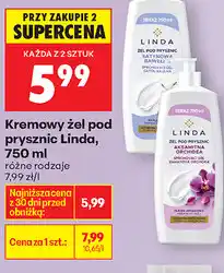 Biedronka Kremowy żel pod prysznic Linda oferta
