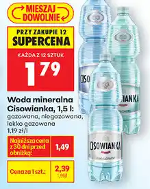 Biedronka Woda mineralna Cisowianka oferta