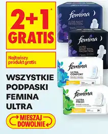 Biedronka Wszystkie podpaski Femina Ultra oferta