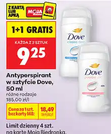 Biedronka Antyperspirant w sztyfcie Dove oferta