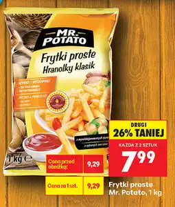 Biedronka Frytki proste Mr. Potato oferta