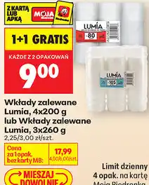 Biedronka Wkłady zalewane Lumia, 4x200 g lub Wkłady zalewane Lumia, 3x260 g oferta