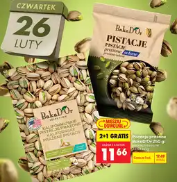 Biedronka Pistacje prażone BakaD'Or solone, niesolone oferta