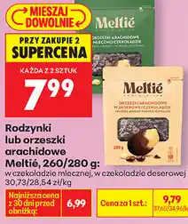 Biedronka Rodzynki lub orzeszki arachidowe Meltie, 260/280 g oferta