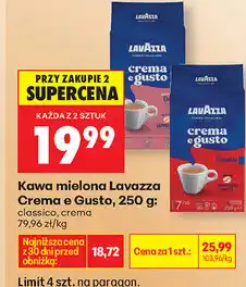 Biedronka Kawa mielona Lavazza Crema e Gusto, 250 g: classico, crema oferta