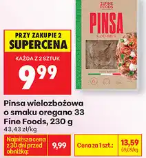 Biedronka Pinsa wielozbożowa o smaku oregano 33 Fine Foods oferta