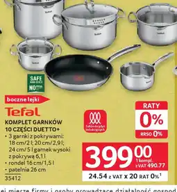 Selgros Tefal Komplet garnków 10 części Duetto+ oferta