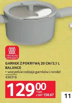Selgros Garnek z pokrywą Balance oferta