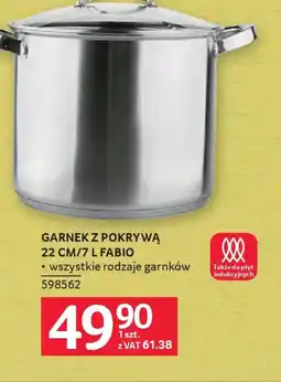 Selgros Fabio Garnek z pokrywą oferta