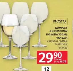 Selgros Krosno Kieliszki do wina Venezia oferta