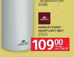 Selgros Gerlach Komplet 5 noży Smart Light Grey oferta