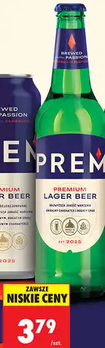 Biedronka Piwo Prem 5,5%, butelka oferta
