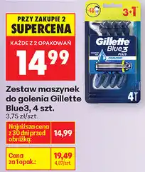 Biedronka Zestaw maszynek do golenia Gillette Blue3, 4 szt oferta