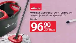 Selgros Vileda Komplet mop obrotowy Turbo 3 w 1 oferta