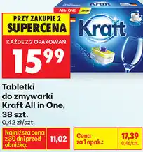 Biedronka Tabletki do zmywarki Kraft All in One, 38 szt oferta
