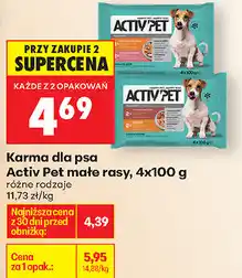 Biedronka Karma dla psa Activ Pet małe rasy oferta