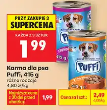 Biedronka Karma dla psa Puffi oferta