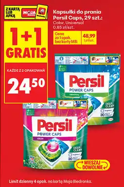 Biedronka Kapsułki do prania Persil Caps, 29 szt oferta