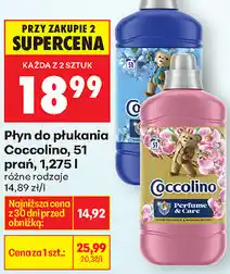 Biedronka Płyn do płukania Coccolino, 51 prań, 1,275 l (różne rodzaje) oferta