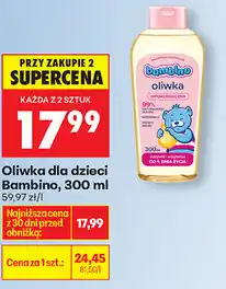Biedronka Oliwka dla dzieci Bambino oferta
