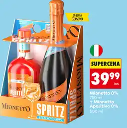Biedronka Zestaw Mionetto 0% 750 ml + Mionetto Aperitivo 0% 500 ml oferta