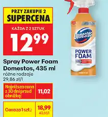 Biedronka Spray Power Foam Domestos, 435 ml (różne rodzaje) oferta