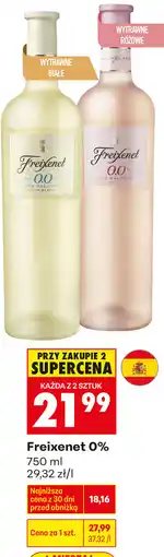 Biedronka Wino bezalkoholowe Freixenet 0% oferta