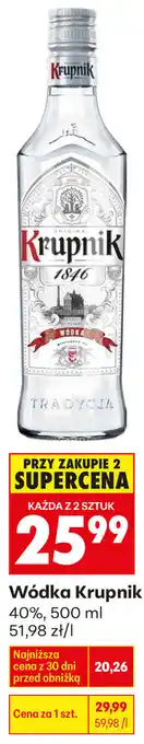 Biedronka Wódka Krupnik 40% oferta