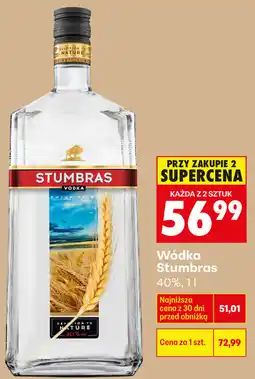 Biedronka Wódka Stumbras 40% oferta