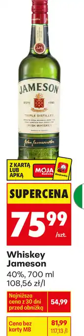 Biedronka Whiskey Jameson oferta