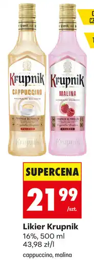 Biedronka Likier Krupnik (cappuccino, malina) oferta