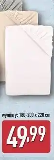 ALDI NOVITESSE Prześcieradło z elastanem 180-200 x 220 cm oferta