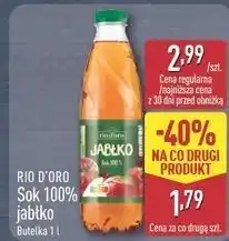 ALDI RIO D'ORO Sok 100% jabłko oferta