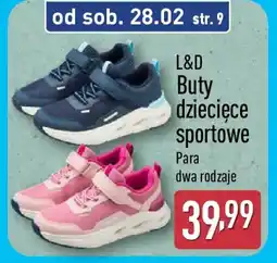 ALDI L&D Buty dziecięce sportowe oferta
