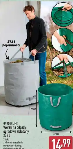 ALDI Gardenline Worek na odpady ogrodowe składany oferta