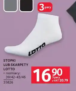 Selgros Lotto stopki lub skarpety oferta