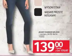 Selgros Jeansy damskie Milano oferta