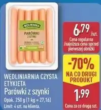 ALDI Wędliniarnia Czysta Etykieta Parówki z szynki oferta