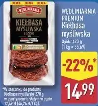ALDI Wędliniarnia Premium Kiełbasa myśliwska oferta