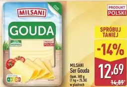 ALDI Milsani Ser Gouda Opak. 500 g w plastrach oferta