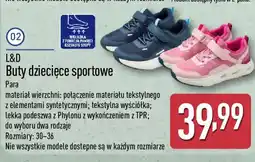 ALDI L&D Buty dziecięce sportowe oferta