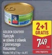 ALDI Tuńczyk w oliwie z oliwek z pierwszego tłoczenia Golden Seafood oferta
