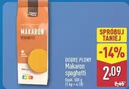 ALDI DOBRE PLONY Makaron spaghetti oferta