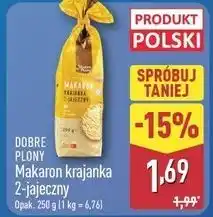 ALDI DOBRE PLONY Makaron krajanka 2-jajeczny oferta