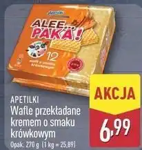 ALDI APETILKI Wafle przekładane kremem o smaku krówkowym oferta
